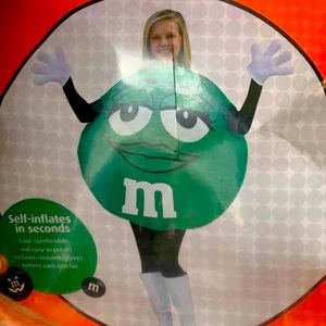Air blown Green M&M Teen Costume